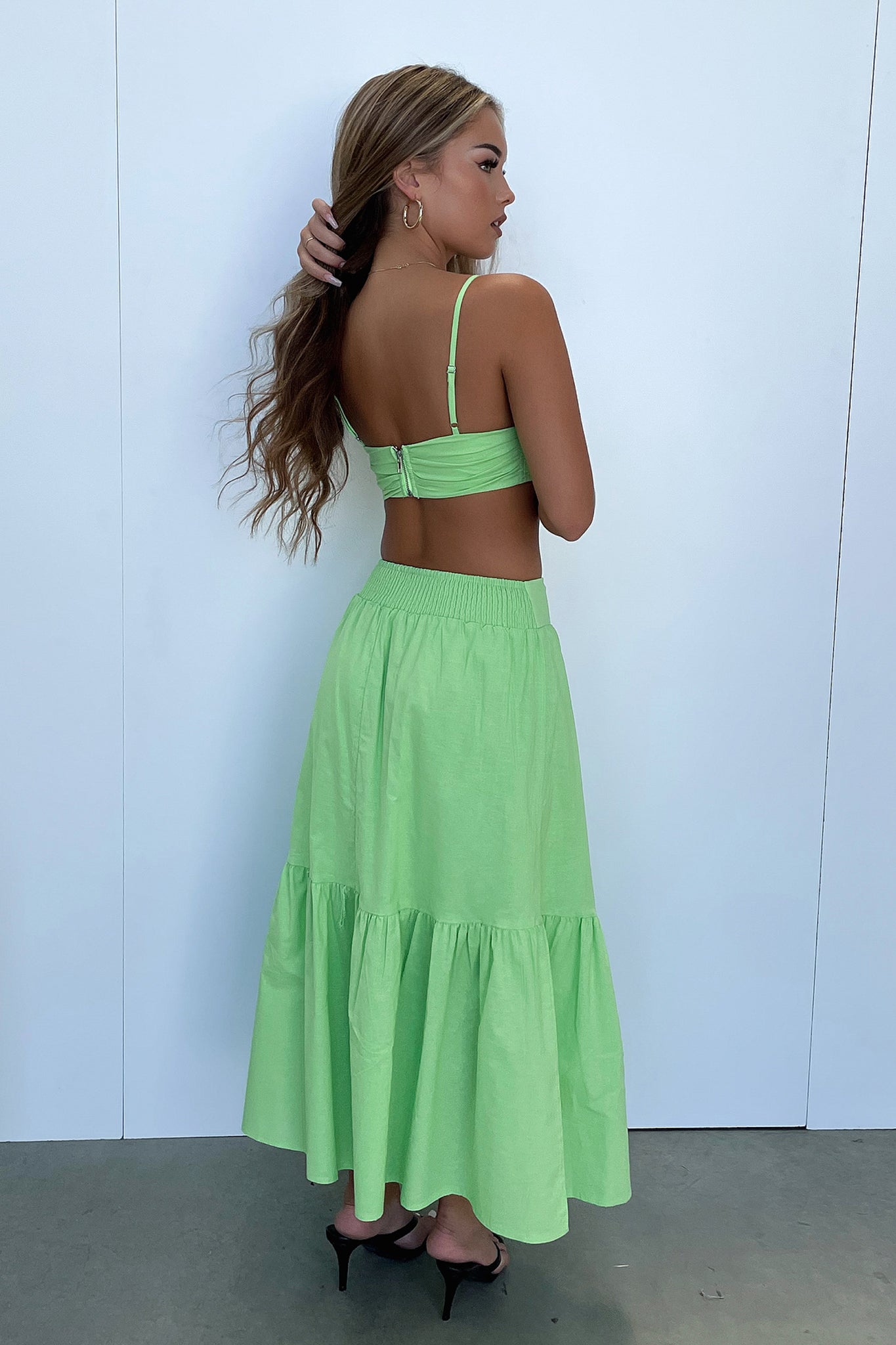 Ariel Maxi Skirt - Green
