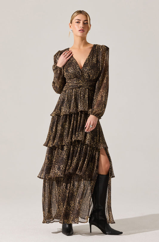 Anora Floral Tiered Maxi Dress