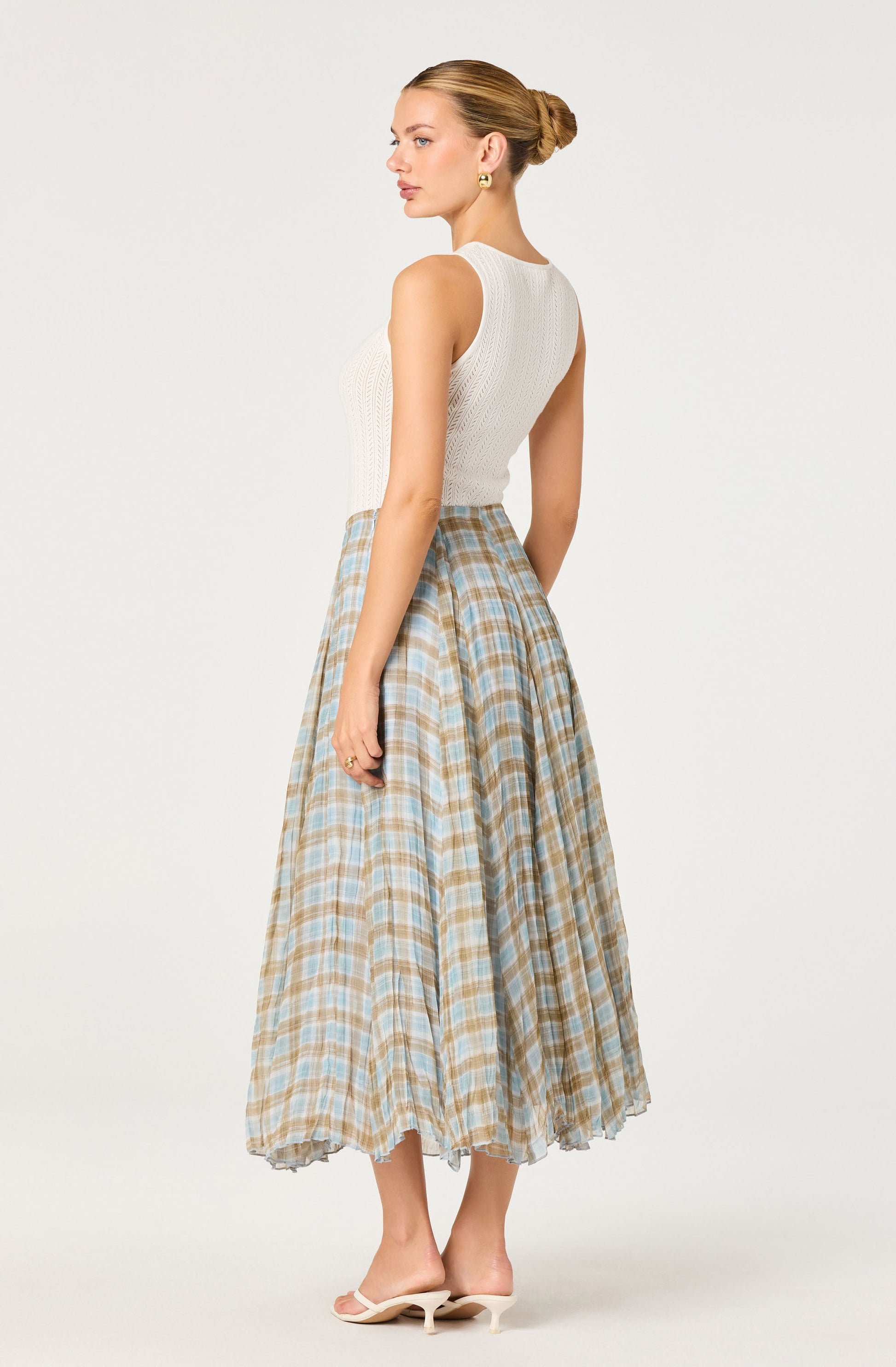 Alyse Pointelle Knit Sleeveless Top