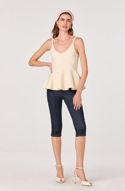 Alaya Knit Peplum Top