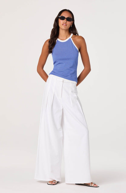 Betia Stripe Contrast Trim Tank