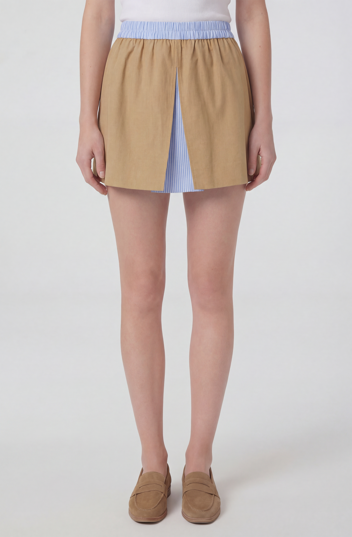 Alycia Contrast Mini Skirt