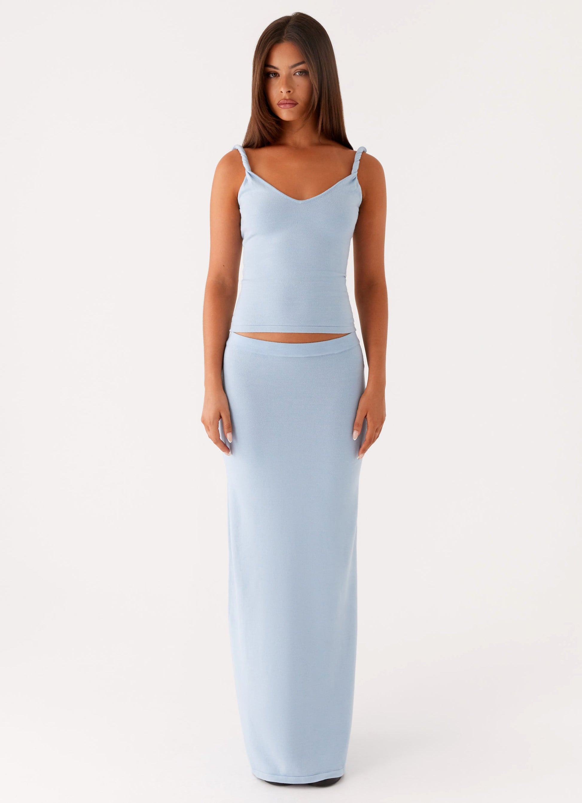 Anastasia Knit Top - Blue