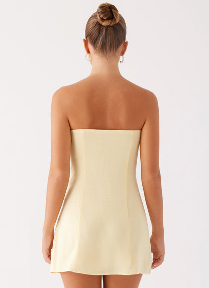 Bindi Mini Dress - Yellow