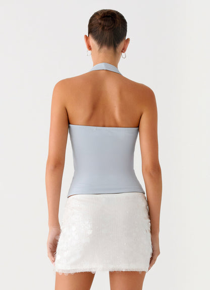 Diego Halter Top - Blue