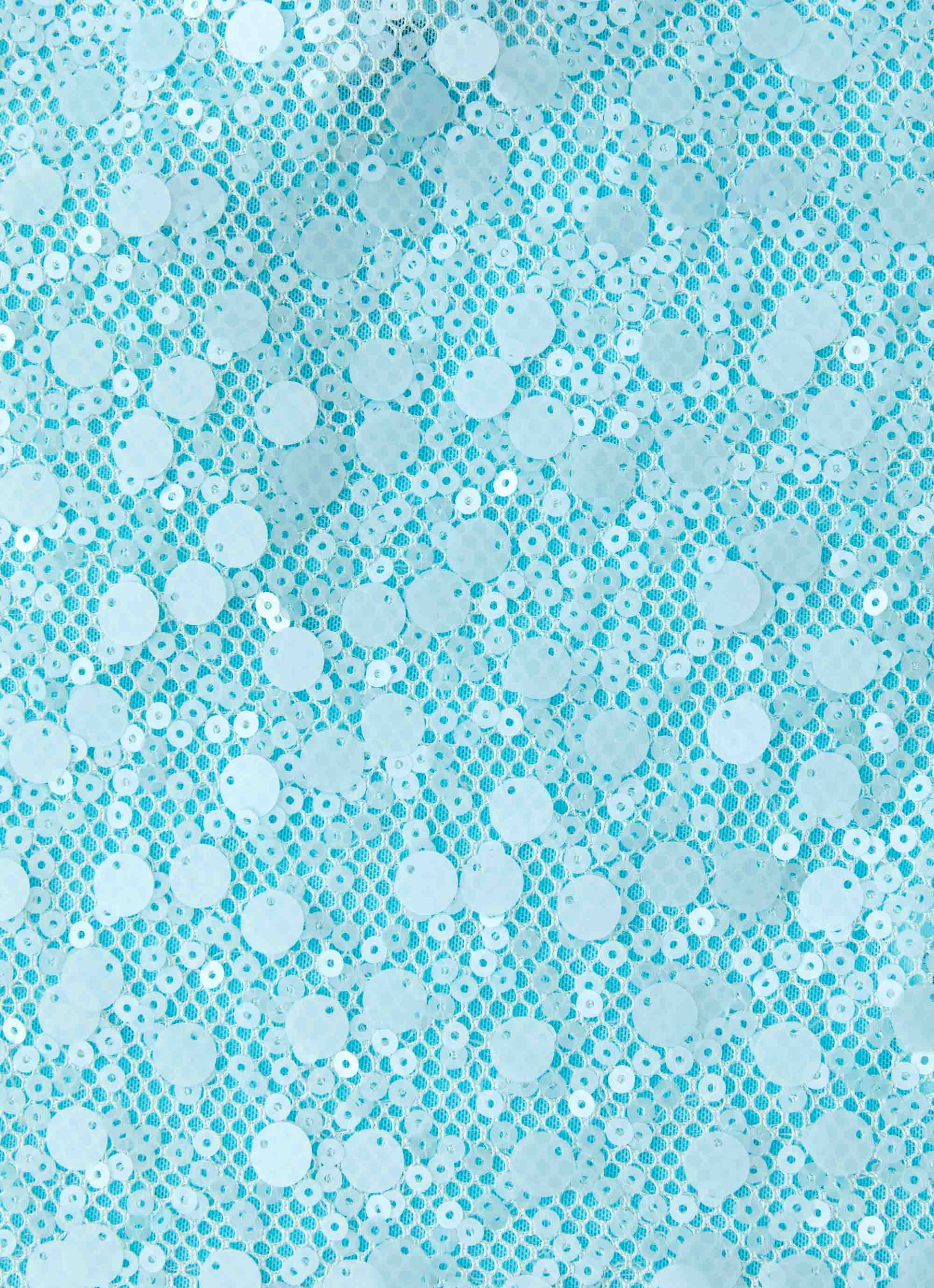 French Exit Sequin Top - Blue