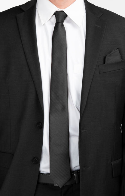 Nico Neck Tie ~ Black Solid