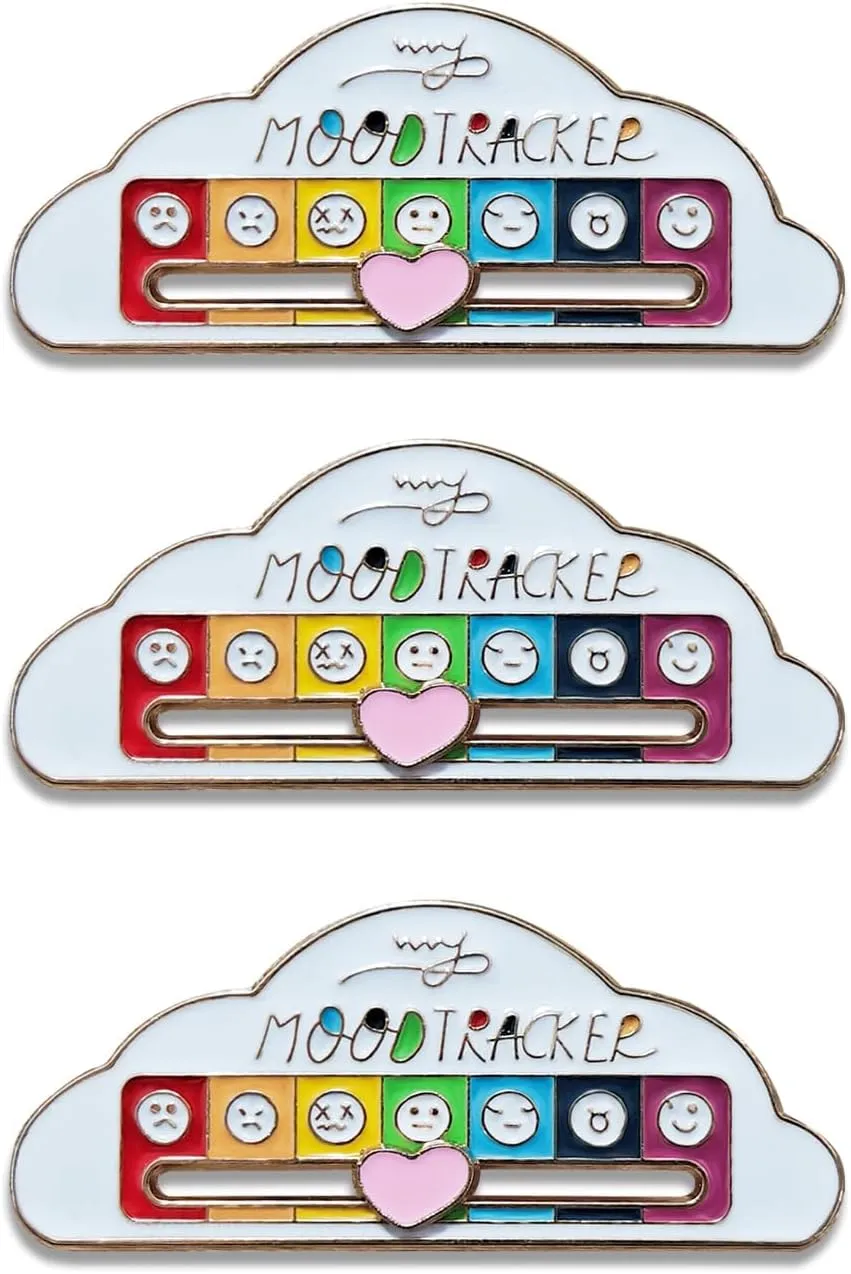 3PCS The Social Pins and Social Sliding Pins Come in Seven Colours, so You can Pick The one That Matches Your Mood.Pure White Clouds.