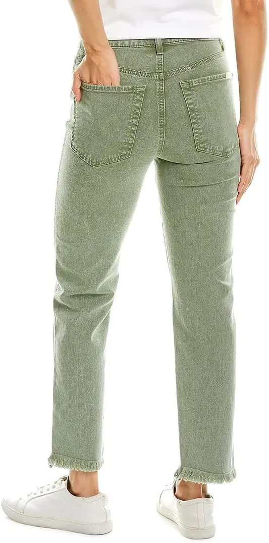 7 For All Mankind Women's High Waist Cropped Straight Jeans