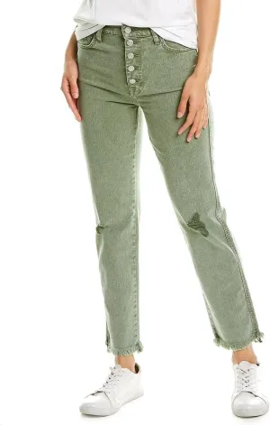 7 For All Mankind Women's High Waist Cropped Straight Jeans