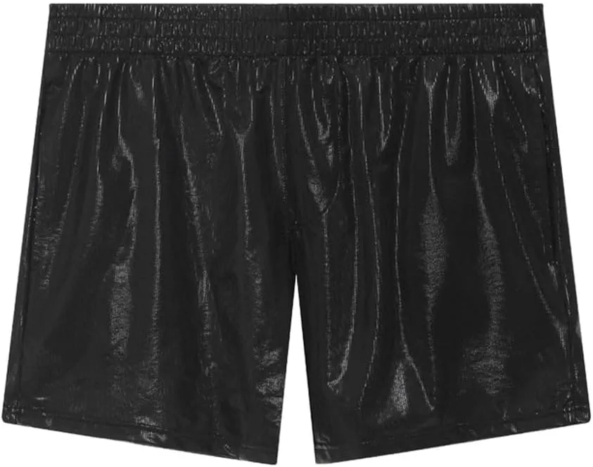 ABAFIP Men Holographic Shiny Metallic Swim Boxer Briefs Trunks Shorts Hot Pants Bikini Swimsuit Stage Clubwear