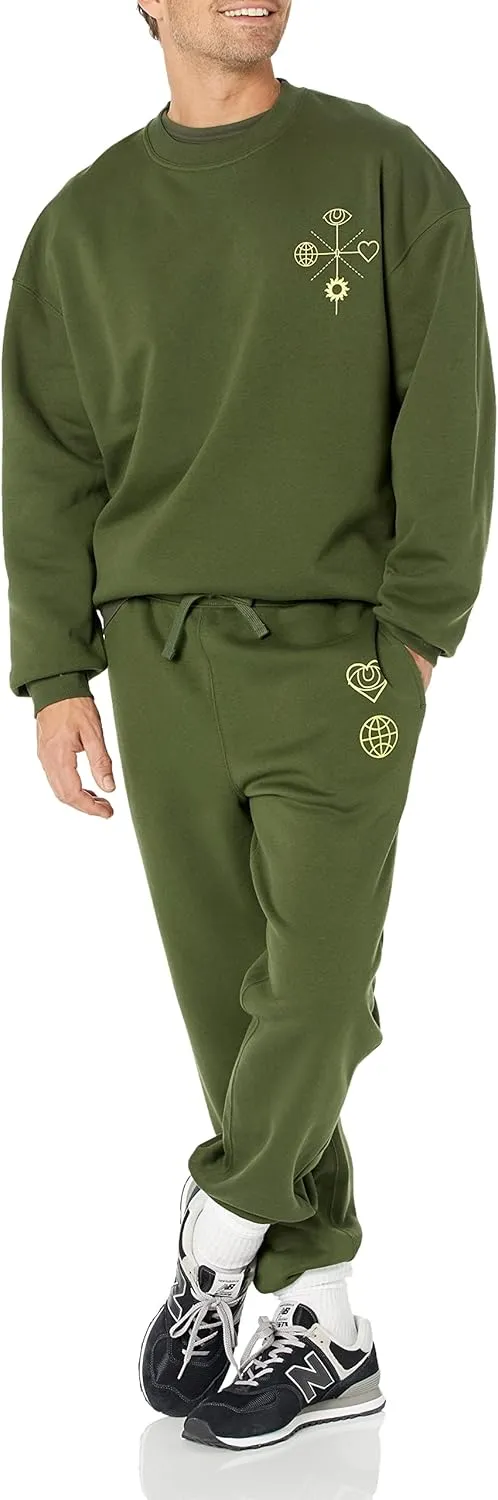 Amazon Essentials Men's Oversized-Fit Crewneck Sweatshirt (Available in Big & Tall)