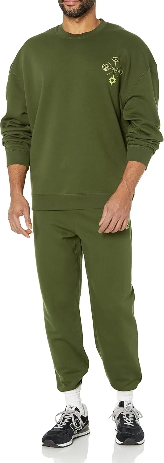 Amazon Essentials Men's Oversized-Fit Crewneck Sweatshirt (Available in Big & Tall)