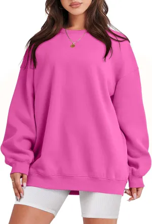 ANRABESS Oversized Sweatshirt for Women Crewneck Y2K Hoodies Fleece Casual Comfy Pullover Top Fall Outfits Clothes 2025
