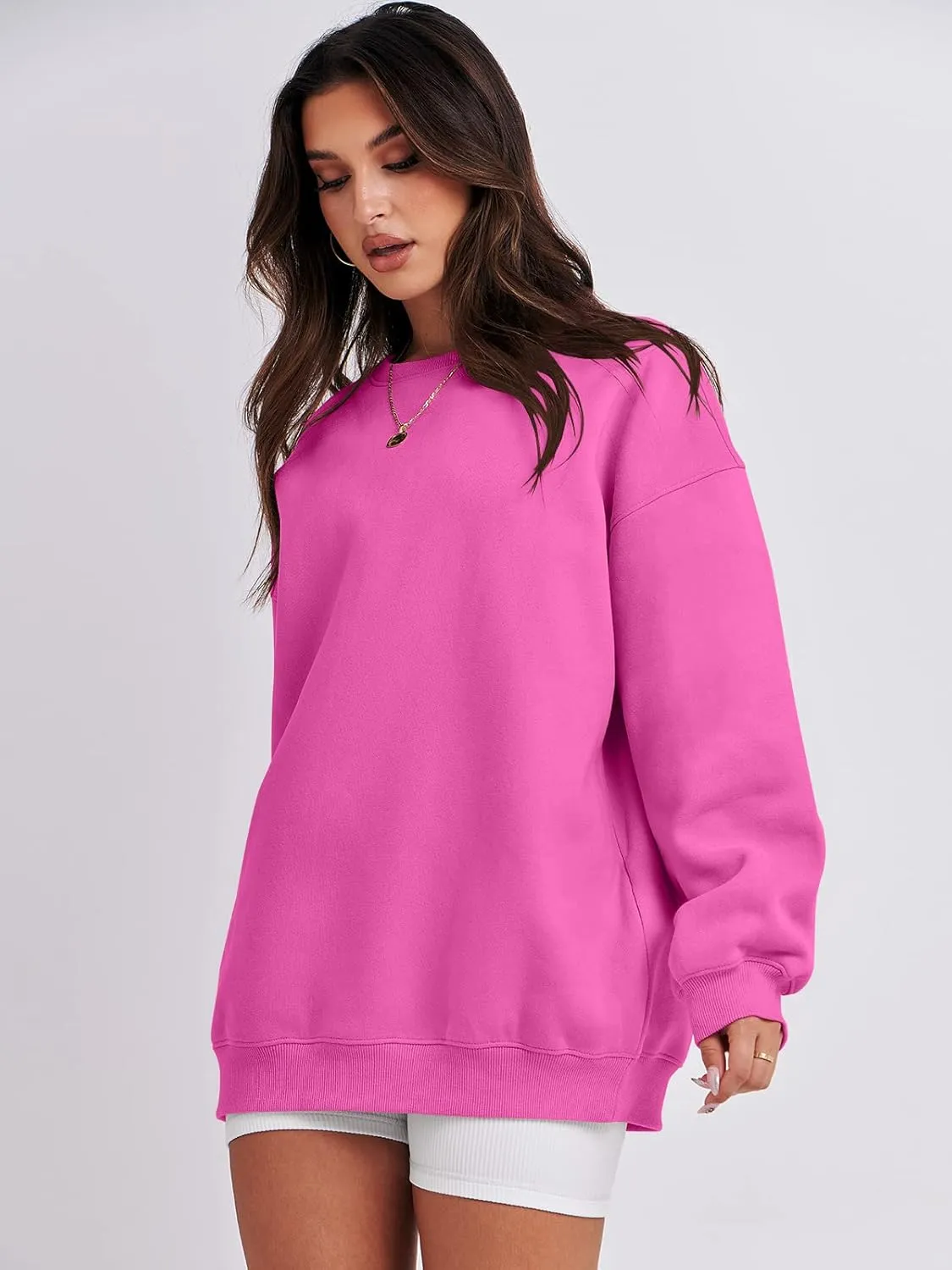 ANRABESS Oversized Sweatshirt for Women Crewneck Y2K Hoodies Fleece Casual Comfy Pullover Top Fall Outfits Clothes 2025