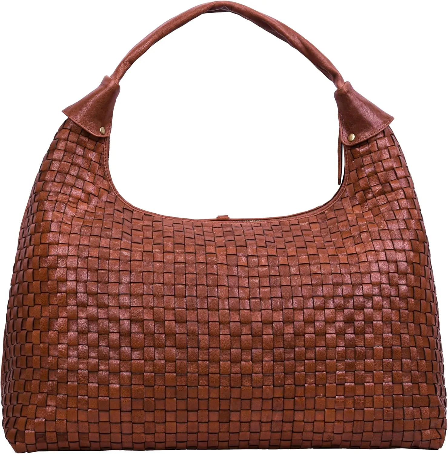 ANTONIO VALERIA Addison Braided Leather Tote Bag for Women