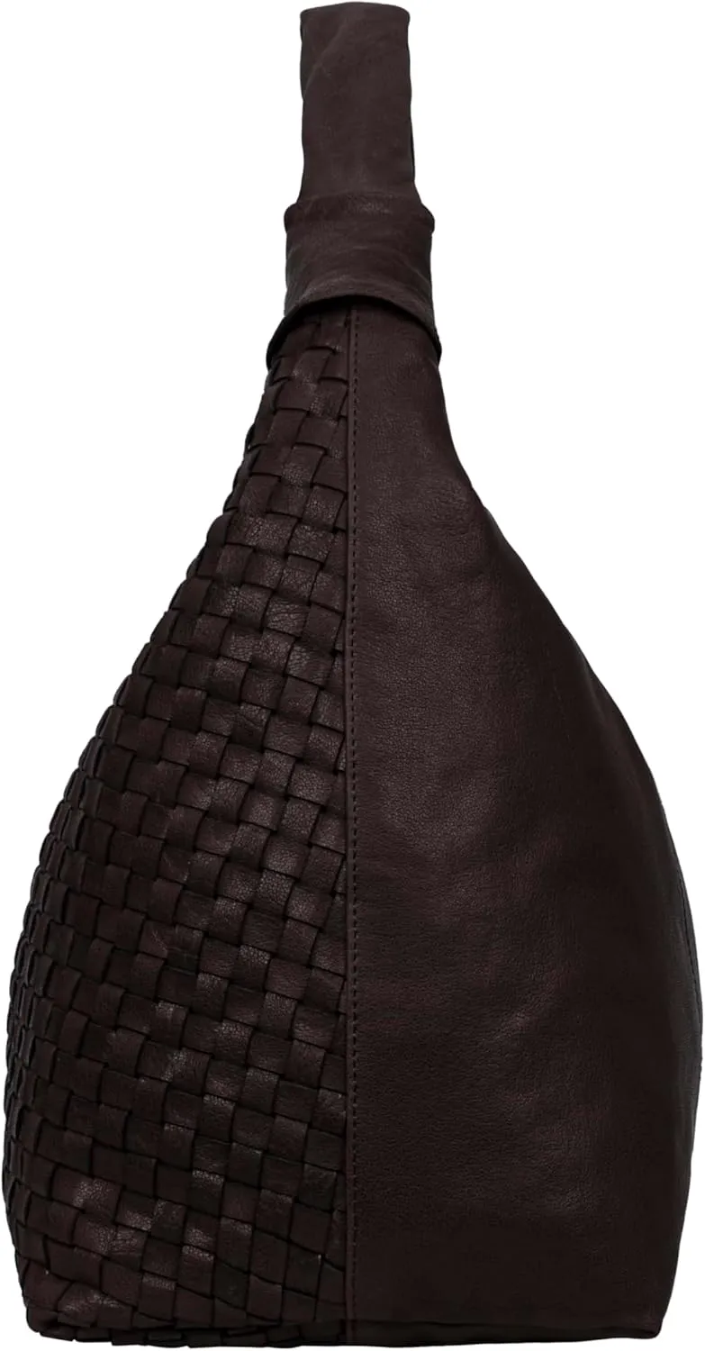 ANTONIO VALERIA Addison Braided Leather Tote Bag for Women