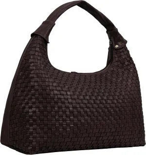 ANTONIO VALERIA Addison Braided Leather Tote Bag for Women