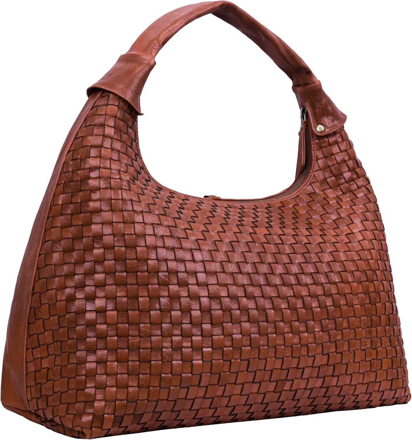ANTONIO VALERIA Addison Braided Leather Tote Bag for Women