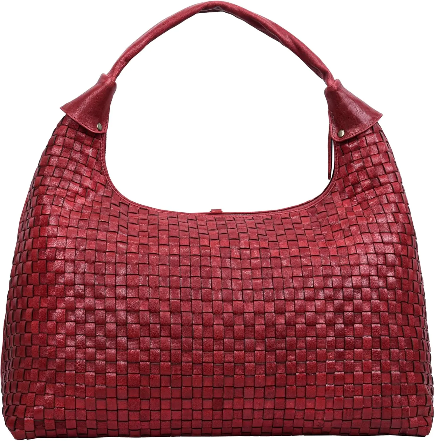 ANTONIO VALERIA Addison Braided Leather Tote Bag for Women