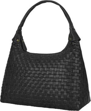 ANTONIO VALERIA Allison Braided Leather Tote Bag for Women