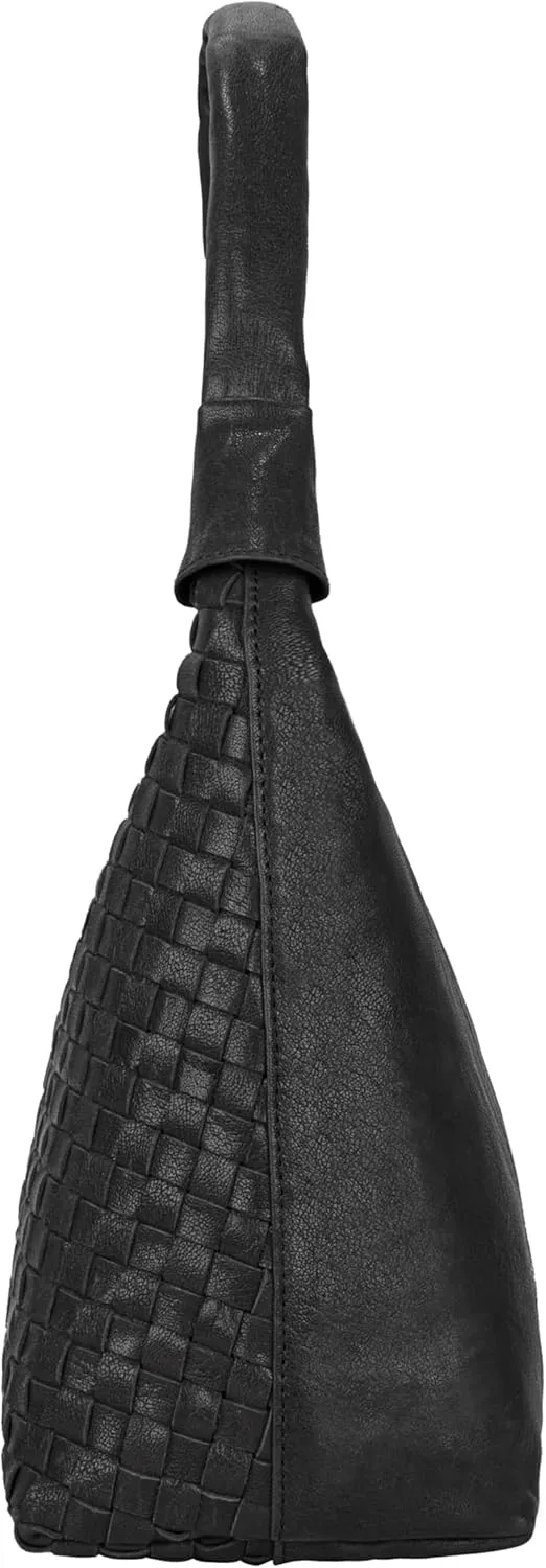ANTONIO VALERIA Allison Braided Leather Tote Bag for Women