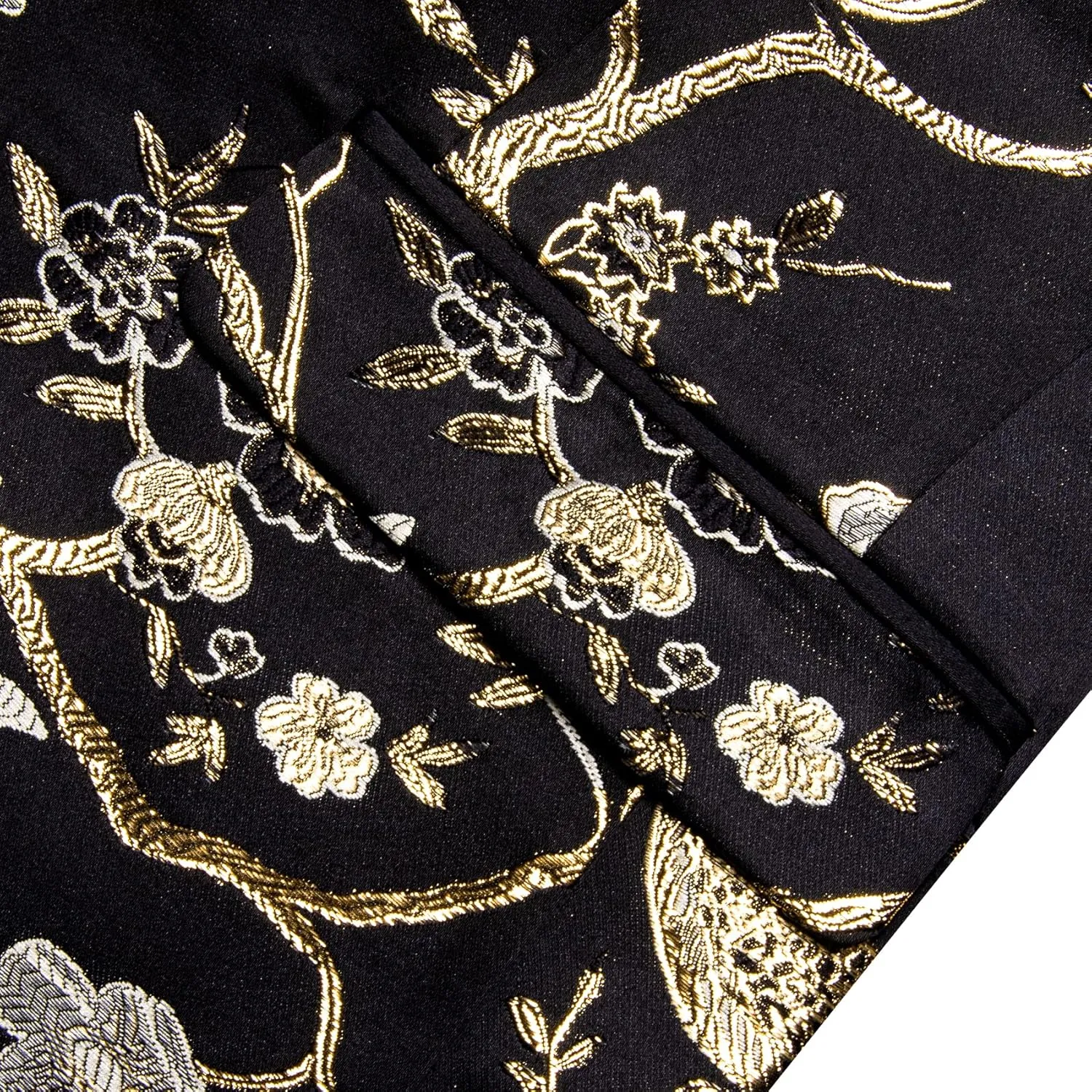 Barry.Wang Blazer for Men Paisley Sport Coat Lightweight Suit Jacket Regular Tuxedo Flower Mardi Gras Carnival Gift