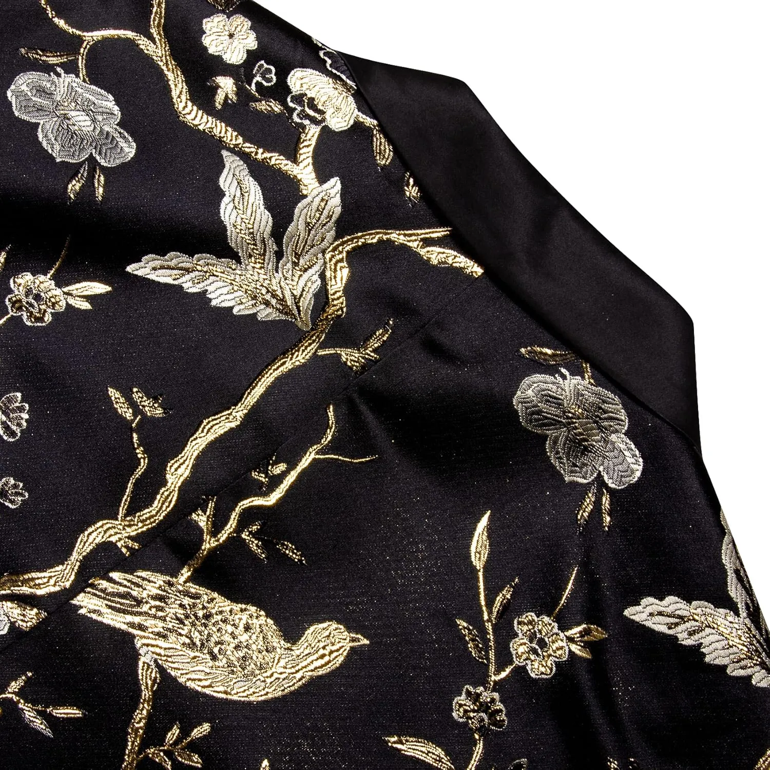 Barry.Wang Blazer for Men Paisley Sport Coat Lightweight Suit Jacket Regular Tuxedo Flower Mardi Gras Carnival Gift
