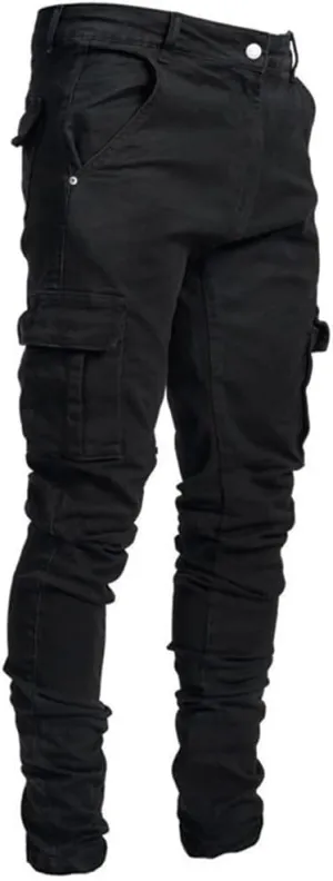 Baylvn Men's Ripped Distressed Destroyed Straight Slim Fit Jeans Skinny Casual Fashion Denim Pants