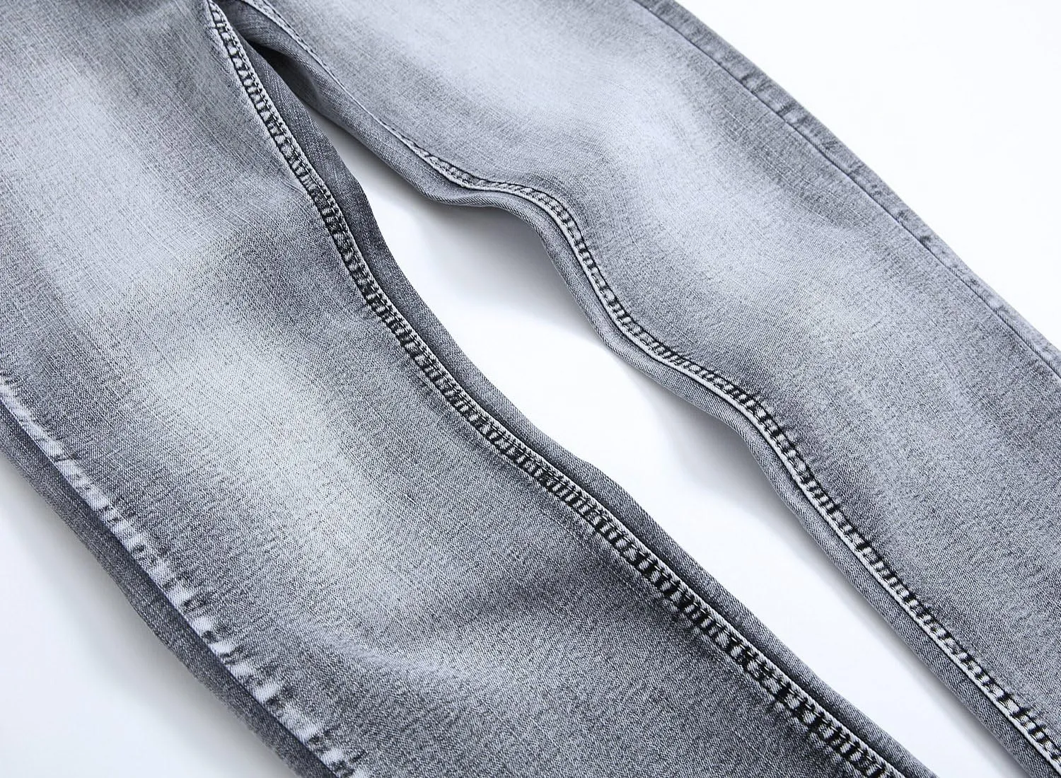 Baylvn Men's Ripped Distressed Destroyed Straight Slim Fit Jeans Skinny Casual Fashion Denim Pants