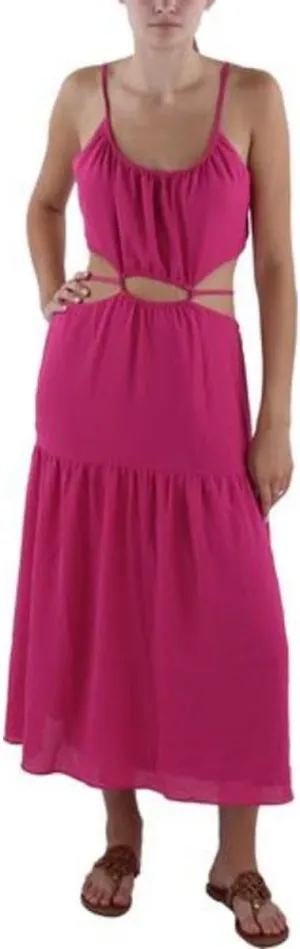 BCBGeneration Women's Scoop Neck Gathered Skirt Spaghetti Maxi Dress