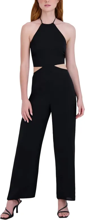 BCBGeneration womens Sleeveless Halter Neck Jumpsuit