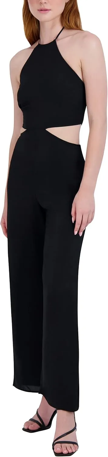 BCBGeneration womens Sleeveless Halter Neck Jumpsuit