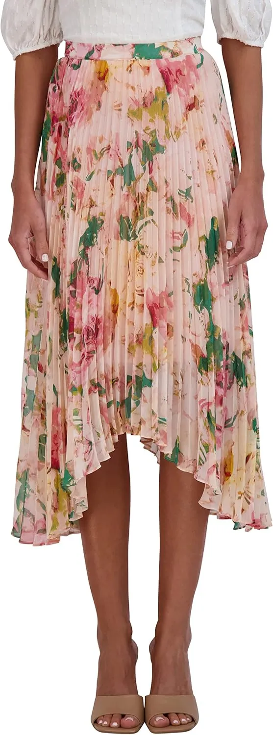 BCBGMAXAZRIA Girls' Pull on Pleated Skirt