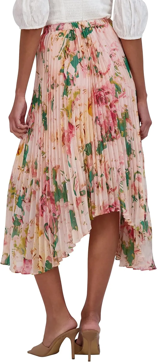 BCBGMAXAZRIA Girls' Pull on Pleated Skirt