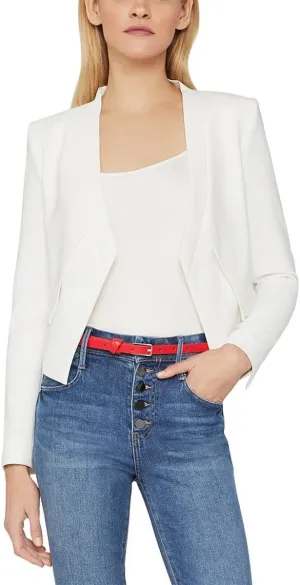 BCBGMAXAZRIA Women's Blazer with Front Button Closure and Long Sleeves