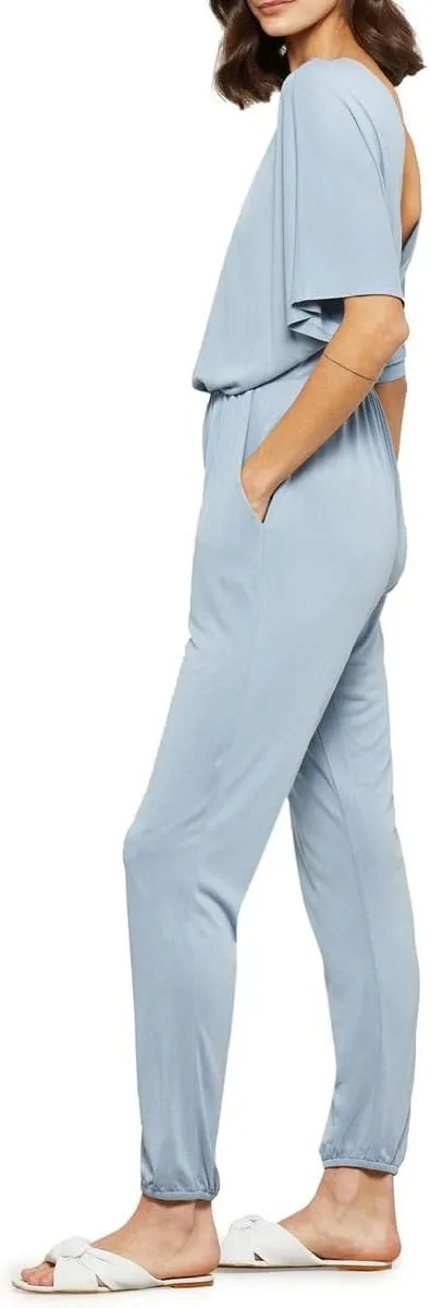 BCBGMAXAZRIA womens Surplice Jumpsuit
