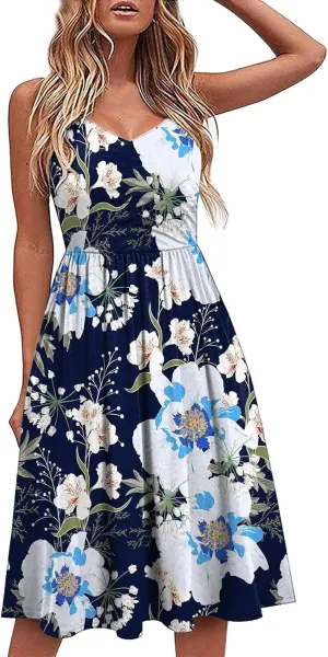 Beach Vacation Clothes for Women Beach Fashion Vacation Essentials Casual Dresses for Women Sleeveless Summer Beach Dress