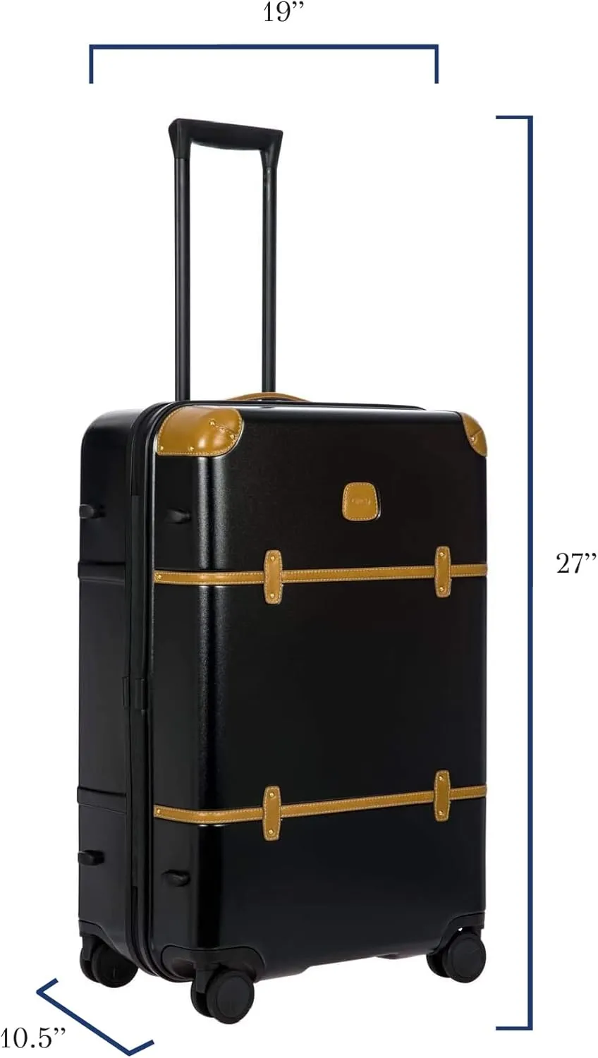 Bric's Bellagio 2.0 Spinner Trunk - 27 Inch - Luxury Bags for Women and Men - TSA Approved Luggage - Black