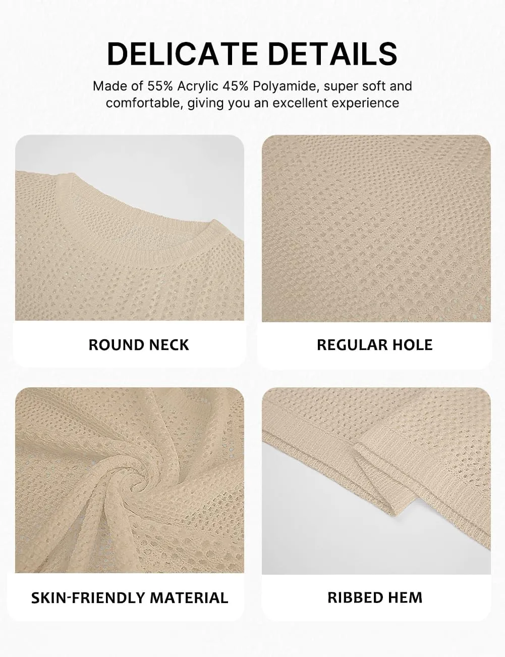 Bsubseach Crochet Tops for Women Short Sleeve Cover Ups for Swimwear Women Knit Hollow Out Sweater Mesh Top 2025