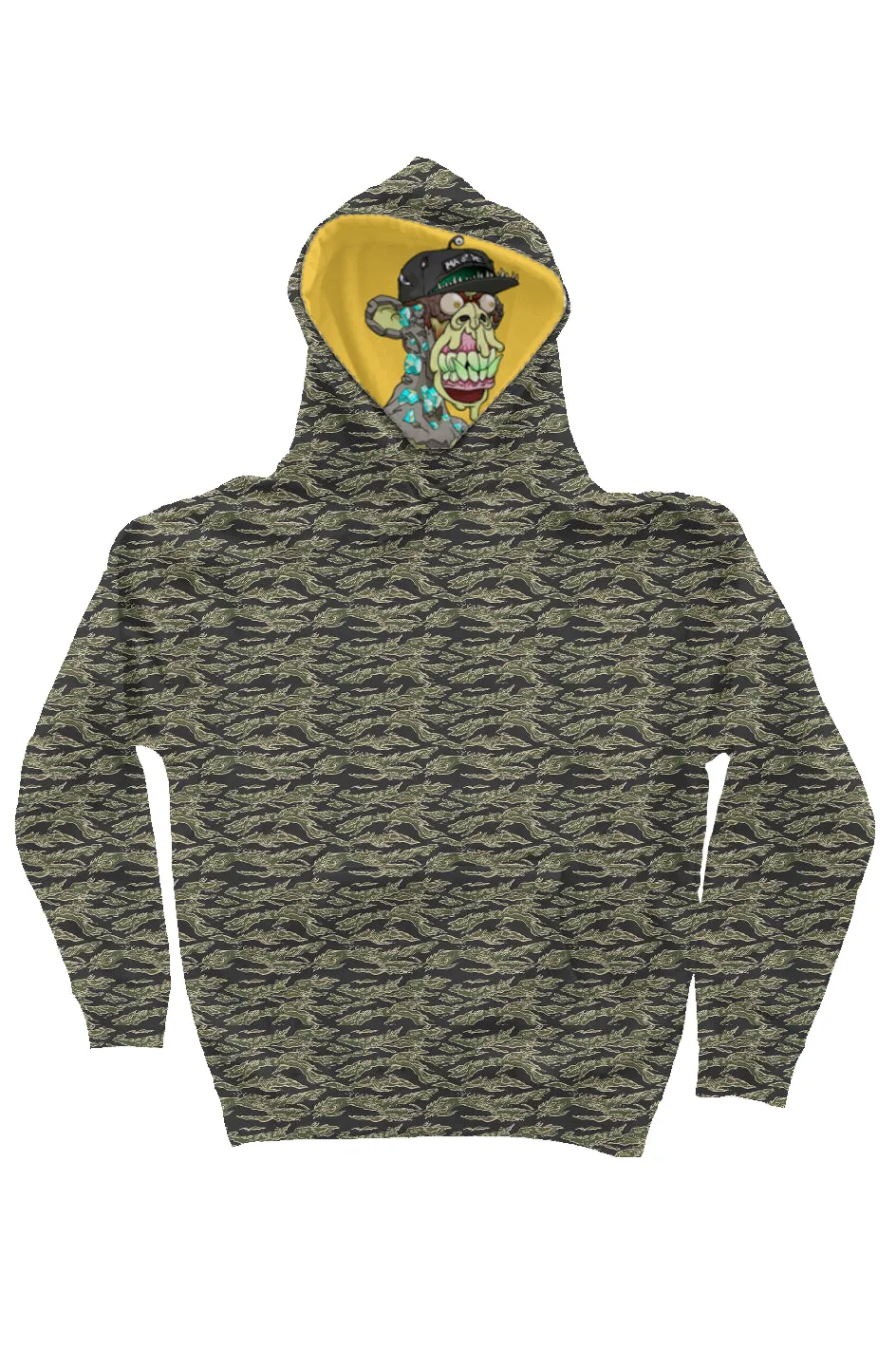 Camo Independent Heavyweight Hoodie feat. MAYC #201 on Liner hoodie