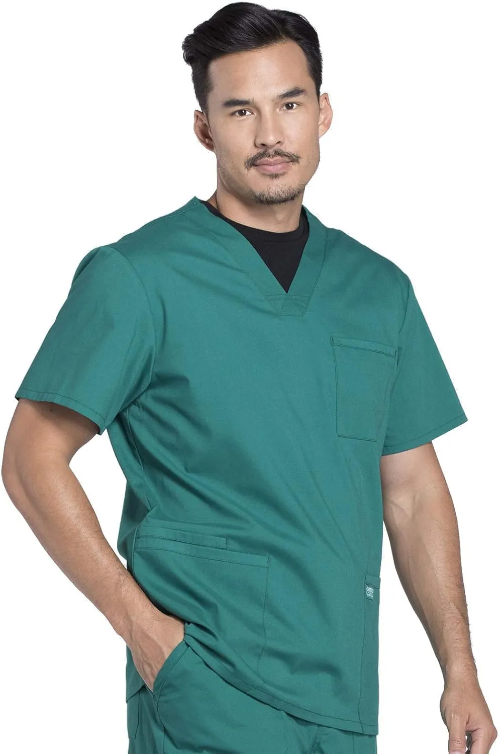 Cherokee Scrubs for Men Workwear Professionals V-Neck 4 Pocket Scrub Top WW695