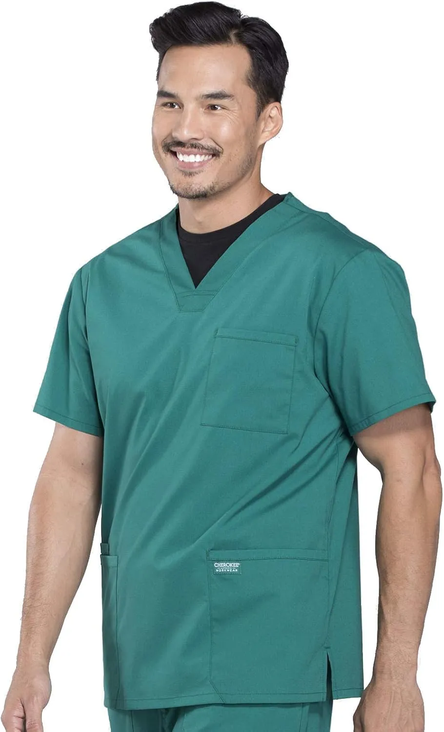 Cherokee Scrubs for Men Workwear Professionals V-Neck 4 Pocket Scrub Top WW695