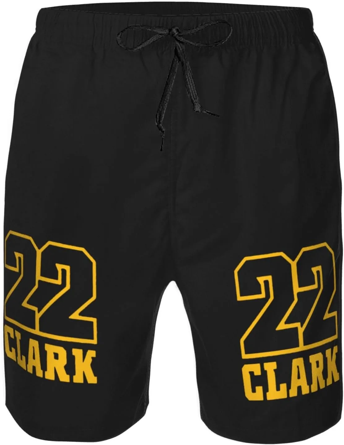 Clark-Basketball Fans Goat 22 Men's Swim Trunks Board Shorts Outdoor Beach Surfing
