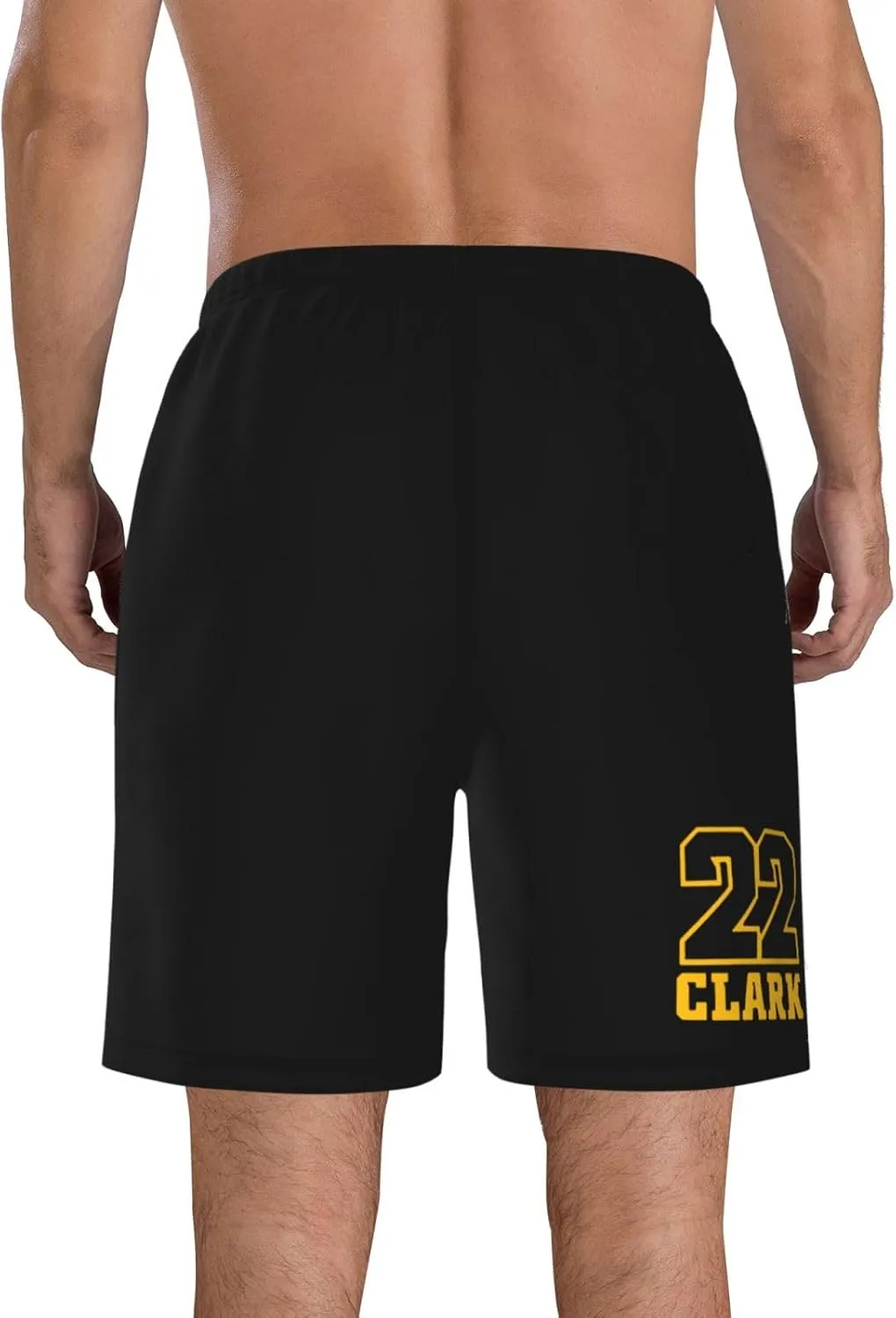 Clark-Basketball Fans Goat 22 Men's Swim Trunks Board Shorts Outdoor Beach Surfing
