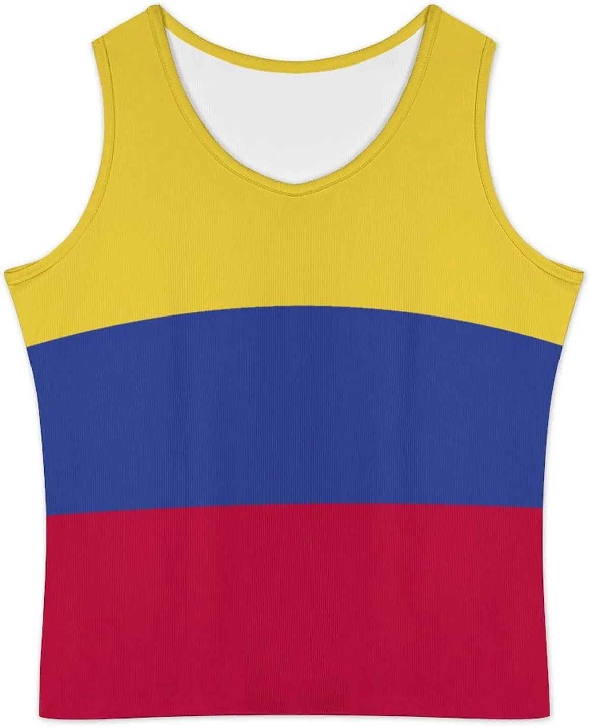 Colombia Flag V-Neck T-Shirt for Womens Summer Autumn Winter Creativity Top