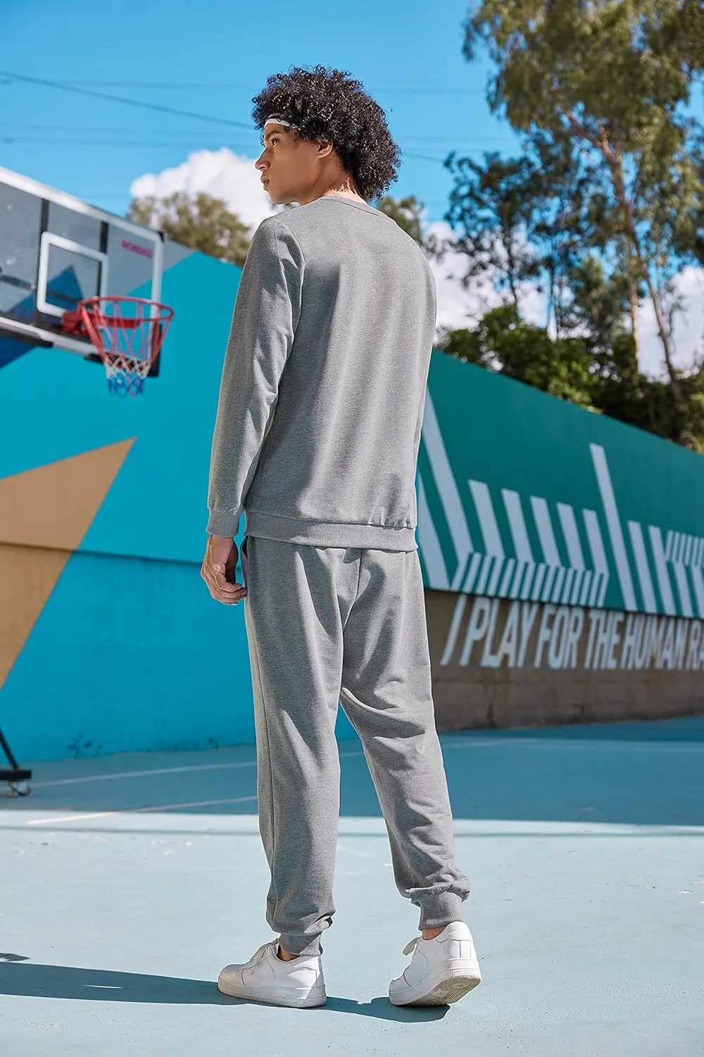 COOFANDY Men's Tracksuit 2 Piece Long Sleeve Pullover Jogging Track Suit Athletic Casual Sweatsuit