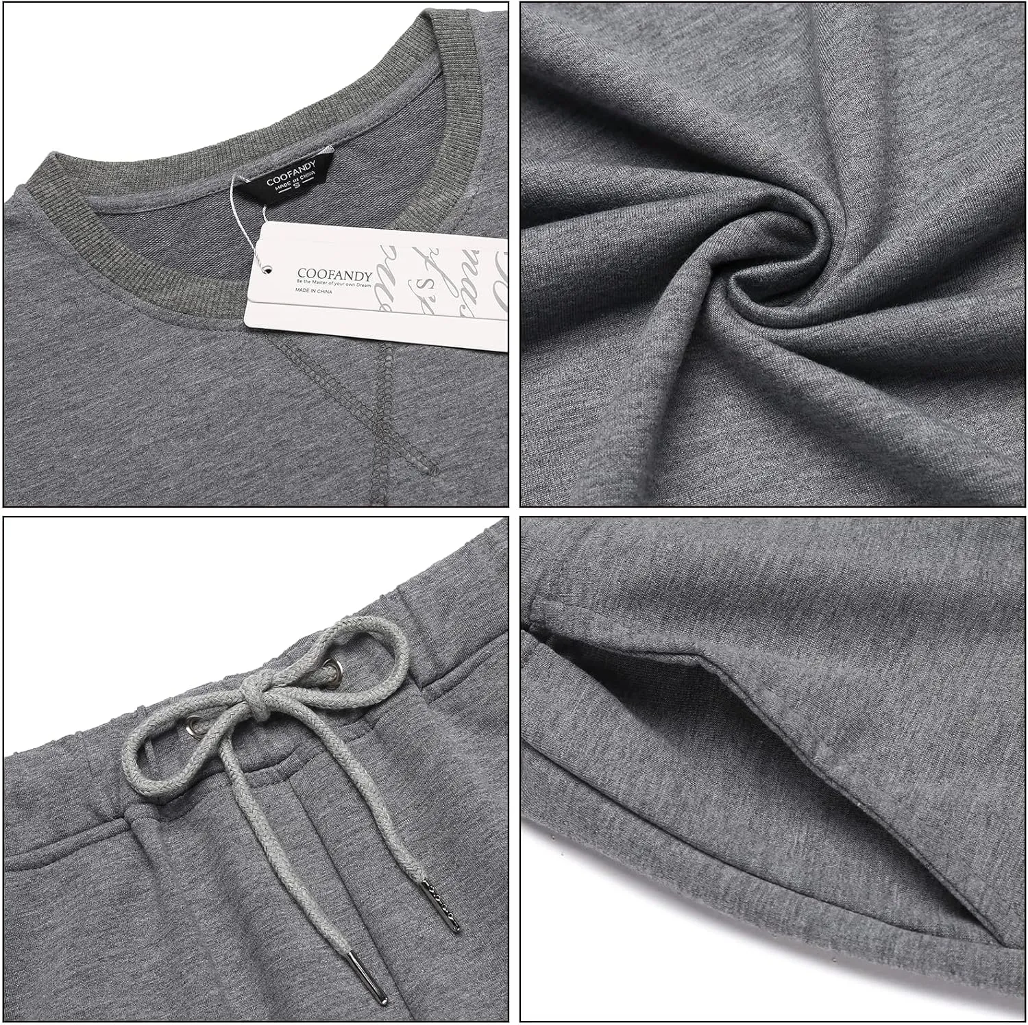 COOFANDY Men's Tracksuit 2 Piece Long Sleeve Pullover Jogging Track Suit Athletic Casual Sweatsuit