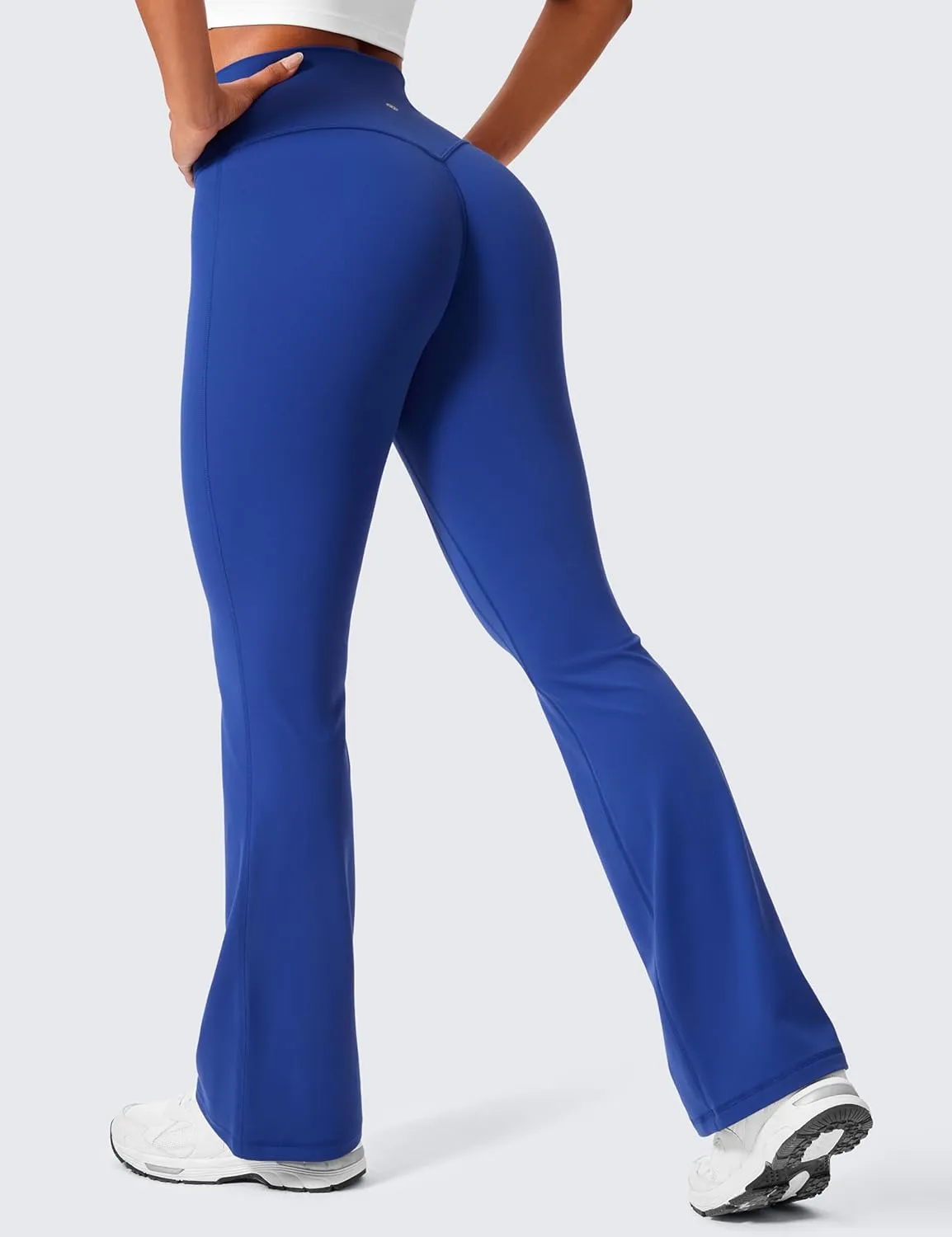 CRZ YOGA Secretsculpt Womens Butterlift Scrunch Butt Flare Leggings 31" - No Front Seam High Waist Bootcut Yoga Pants Booty