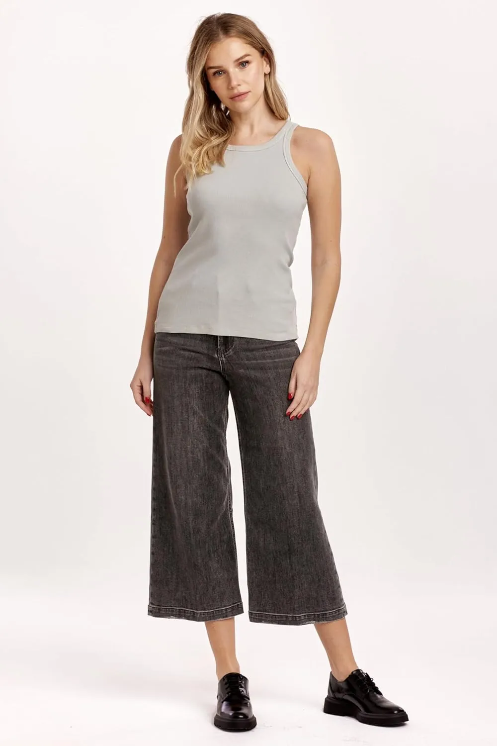 DEAR JOHN Tamia Women's Racer Tank Crewneck Sleeveless